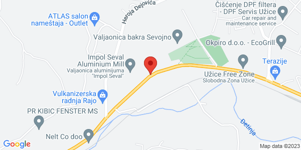 RENT A CAR UŽICE, Prvomajska bb, Sevojno