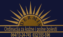 ORDINACIJA ZA KOŽNE I POLNE BOLESTI DERMIS- DR JASMINA LJUBENOVIĆ Čačak - Slika logo 