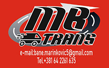 TOWING SERVICE AND RENTAL OF TRAILERS AND VANS MB TRANS 014 Valjevo